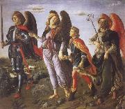 Francesco Botticini Tobias and the Three Archangels France oil painting artist